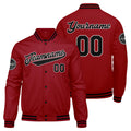 Custom Varsity Jacket Letterman jacket for Men, Women and Youth Red Black enthsush