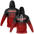Custom Black Deep Red Sweatshirt Hoodie For Men Women Girl Boy Print Your Logo Name Number enthsush