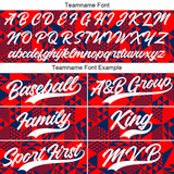 Custom Full Print Design Authentic Baseball Jersey red