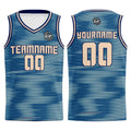 Custom Navy Cream Basketball Jersey Uniform Suit Printed Your Logo Name Number enthsush