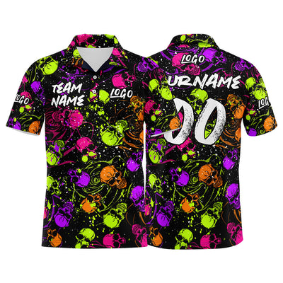 Custom Football Polo Shirts  Add Your Unique Logo/Name/Number Purple&Green enthsush
