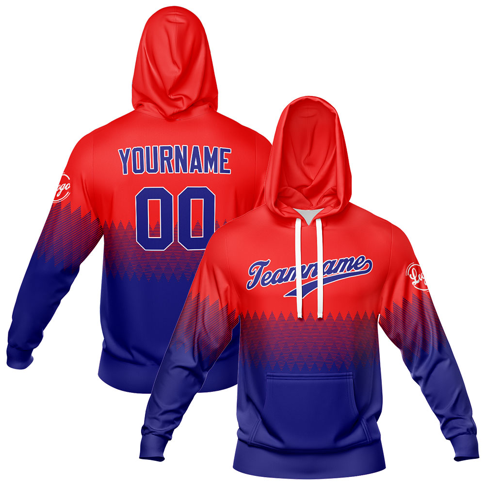 Custom Red Navy Sweatshirt Hoodie For Men Women Girl Boy Print Your Logo Name Number enthsush