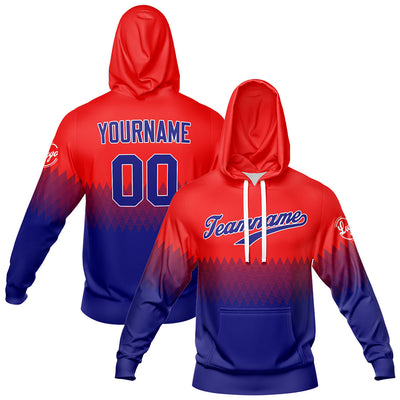 Custom Red Navy Sweatshirt Hoodie For Men Women Girl Boy Print Your Logo Name Number enthsush