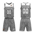 Custom White Black Basketball Jersey Uniform Suit Printed Your Logo Name Number enthsush