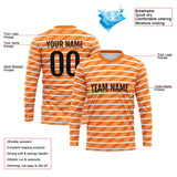 Custom Basketball Soccer Football Shooting Long T-Shirt for Adults and Kids Orange