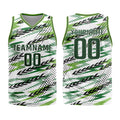 Custom White Green Basketball Jersey Uniform Suit Printed Your Logo Name Number enthsush