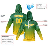Custom Grass Green Yellow Sweatshirt Hoodie For Men Women Girl Boy Print Your Logo Name Number
