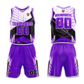Custom Purple Basketball Jersey Uniform Suit Printed Your Logo Name Number enthsush