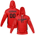 Custom Red Sweatshirt Hoodie For Men Women Girl Boy Print Your Logo Name Number enthsush
