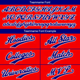 Custom Red Navy Sweatshirt Hoodie For Men Women Girl Boy Print Your Logo Name Number