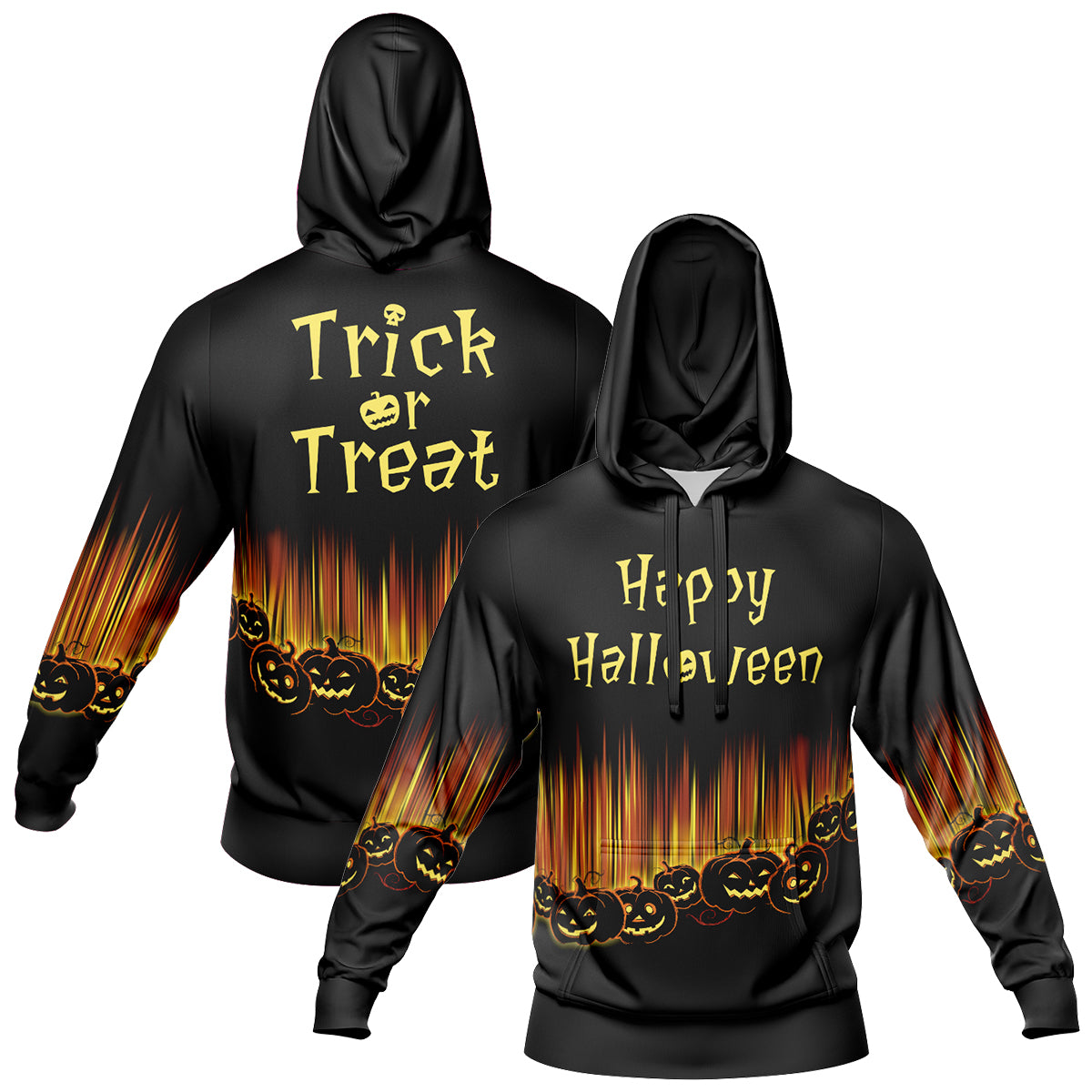 Custom Sweatshirt Hoodie Add Text and Design Personalized Halloween Hooded Sweatshirt enthsush