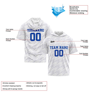 Custom White Sleeve Hoodies for Men Women Shirts with Hoods Printed Name Logo enthsush