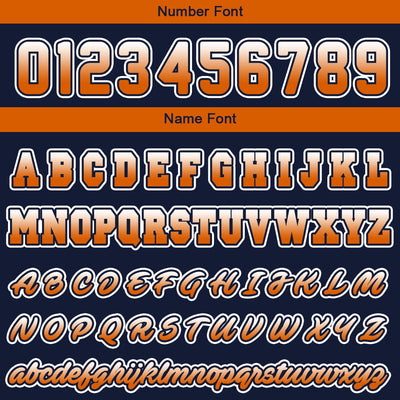 Custom Navy Orange Sweatshirt Hoodie For Men Women Girl Boy Print Your Logo Name Number enthsush