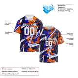 Custom Navy Royal Orange Short Sleeve Hoodies for Men Women Shirts with Hoods Printed Name Logo