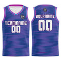 Custom Purple Light Blue Basketball Jersey Uniform Suit Printed Your Logo Name Number enthsush
