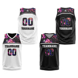 Custom Reversible Basketball Suit for Adults and Kids Personalized Jersey White-Black