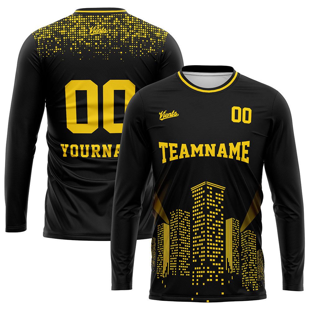Custom Basketball Soccer Football Shooting Long T-Shirt for Adults and Kids Black enthsush