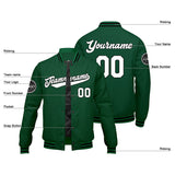 Custom Varsity Jacket Letterman jacket for Men, Women and Youth Green Black White