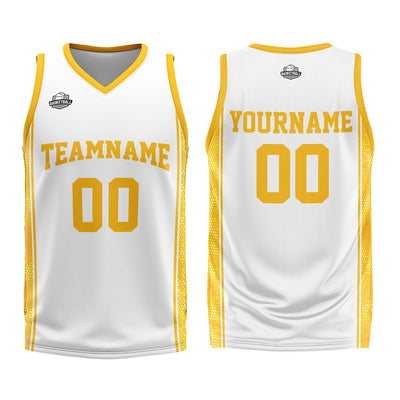 Custom White Orange Basketball Jersey Uniform Suit Printed Your Logo Name Number enthsush