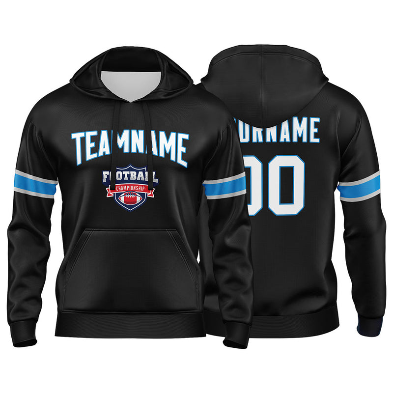 Custom Sweatshirt Hoodie For Man Woman Girl Boy Print Your Logo Name Number Black