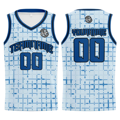 Custom Light Blue Basketball Jersey Uniform Suit Printed Your Logo Name Number enthsush