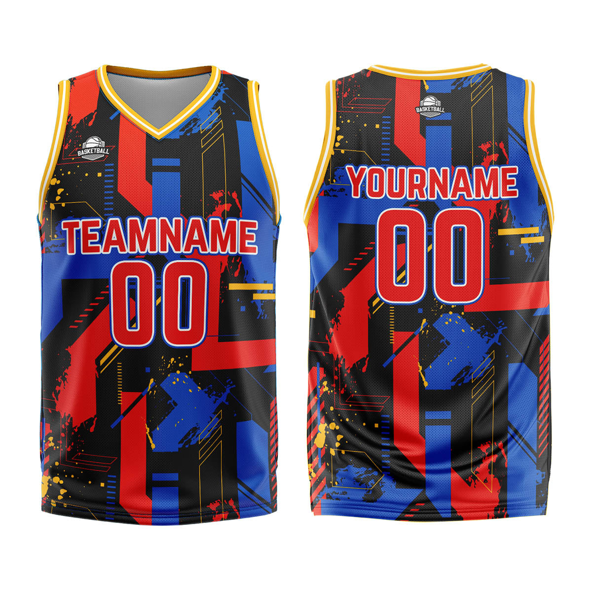 Custom Red Royal Basketball Jersey Uniform Suit Printed Your Logo Name Number enthsush