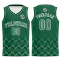 Custom Green Basketball Jersey Uniform Suit Printed Your Logo Name Number enthsush