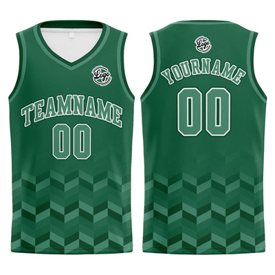 Custom Green Basketball Jersey Uniform Suit Printed Your Logo Name Number enthsush