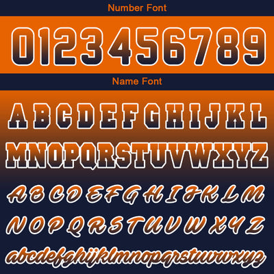 Custom Navy Orange Sweatshirt Hoodie For Men Women Girl Boy Print Your Logo Name Number enthsush