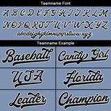 Custom Full Print Design Authentic Baseball Jersey gray blue
