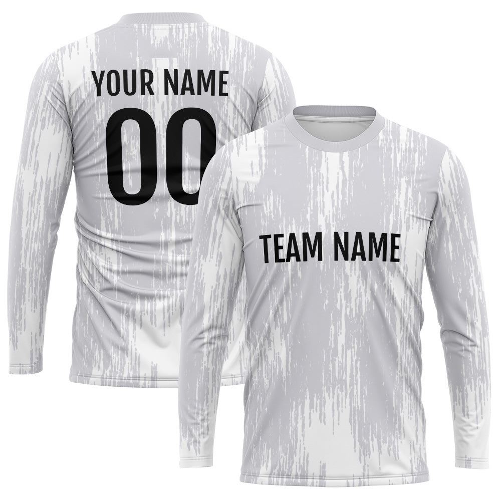 Custom Basketball Soccer Football Shooting Long T-Shirt for Adults and Kids Gray enthsush