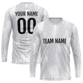 Custom Basketball Soccer Football Shooting Long T-Shirt for Adults and Kids Gray enthsush