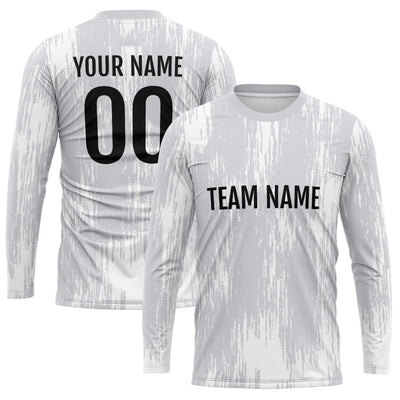 Custom Basketball Soccer Football Shooting Long T-Shirt for Adults and Kids Gray enthsush