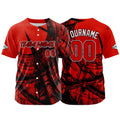 Custom Baseball Uniforms High-Quality for Adult Kids Optimized for Performance Staircase-Red enthsush