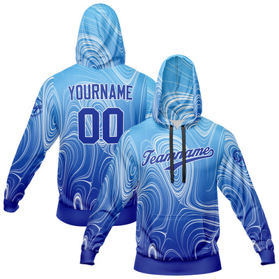 Custom Blue Sweatshirt Hoodie For Men Women Girl Boy Print Your Logo Name Number enthsush