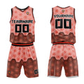 Custom Dark Orange Basketball Jersey Uniform Suit Printed Your Logo Name Number enthsush