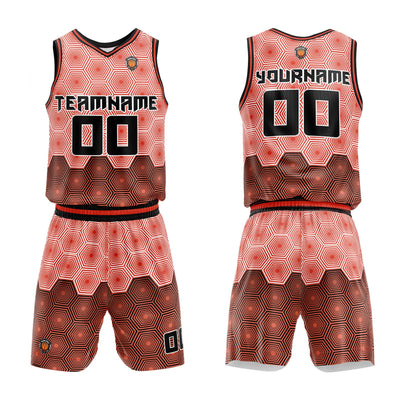 Custom Dark Orange Basketball Jersey Uniform Suit Printed Your Logo Name Number enthsush