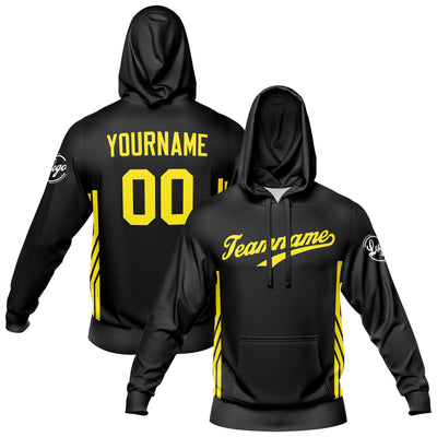 Custom Black Sweatshirt Hoodie For Men Women Girl Boy Print Your Logo Name Number enthsush