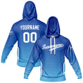 Custom Blue Sweatshirt Hoodie For Men Women Girl Boy Print Your Logo Name Number enthsush