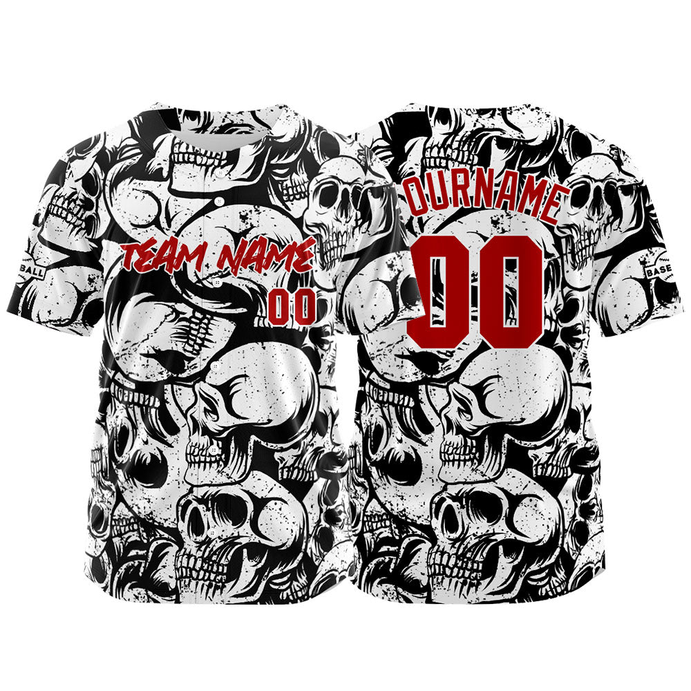 Custom Baseball Jersey Personalized Baseball Shirt for Men Women Kids Youth Teams Stitched and Print Black&White enthsush