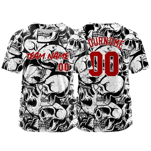 Custom Baseball Jersey Personalized Baseball Shirt for Men Women Kids Youth Teams Stitched and Print Black&White enthsush