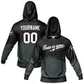 Custom Black Gray Sweatshirt Hoodie For Men Women Girl Boy Print Your Logo Name Number enthsush