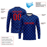 Custom Basketball Soccer Football Shooting Long T-Shirt for Adults and Kids Navy-Blue