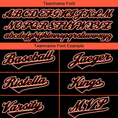 Custom Long Sleeve Windbreaker Jackets Uniform Printed Your Logo Name Number Black-Orange-White enthsush