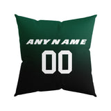 Custom Football Throw Pillow for Men Women Boy Gift Printed Your Personalized Name Number Green&Black&White