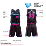 Custom Basketball Jersey Uniform Suit Printed Your Logo Name Number Black-White
