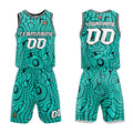 Custom Teal Basketball Jersey Uniform Suit Printed Your Logo Name Number enthsush