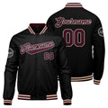 Custom Varsity Jacket Letterman jacket for Men, Women and Youth Marroon Black enthsush