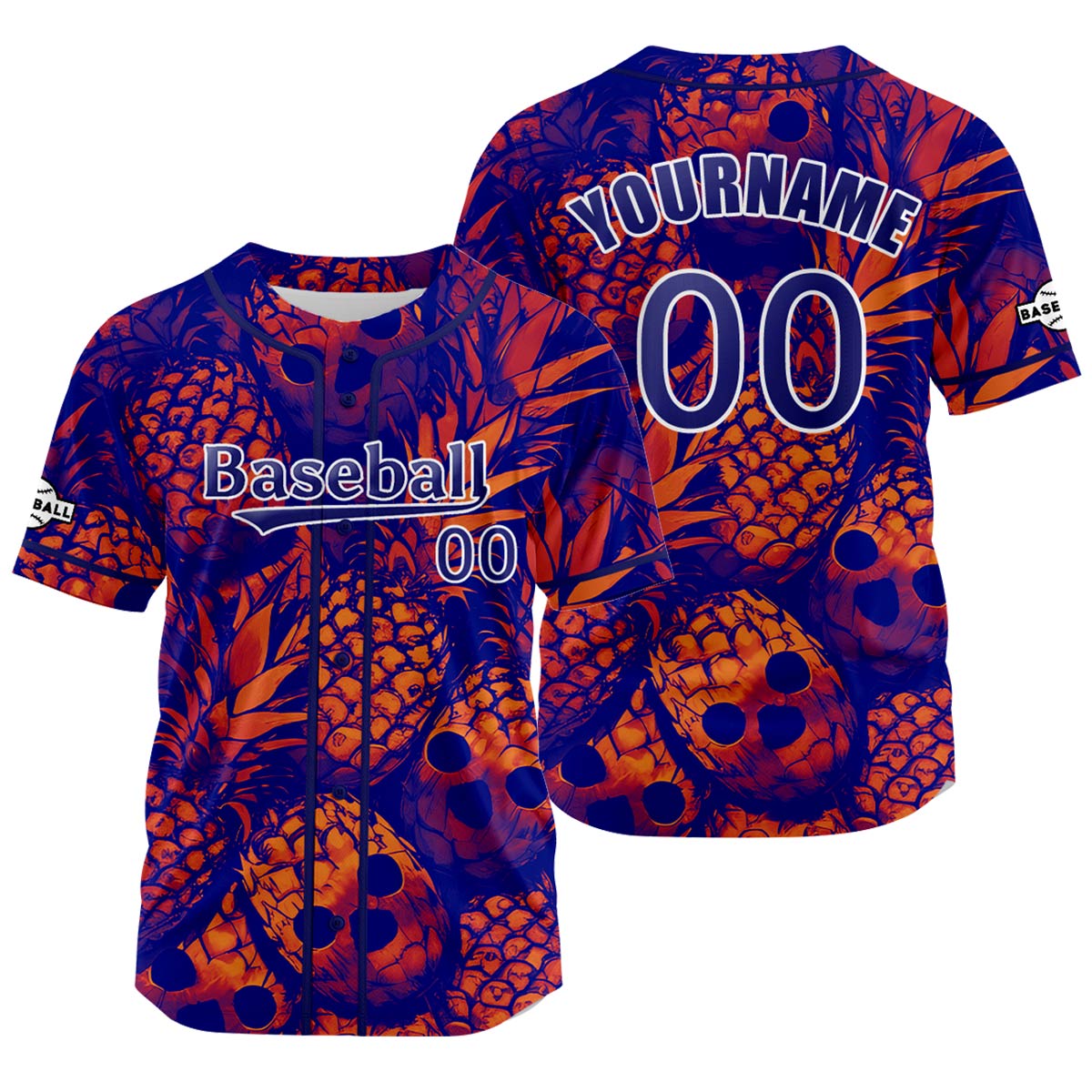 Custom Blue Baseball Jersey Personalized Baseball Shirt for Men Women Kids Youth enthsush