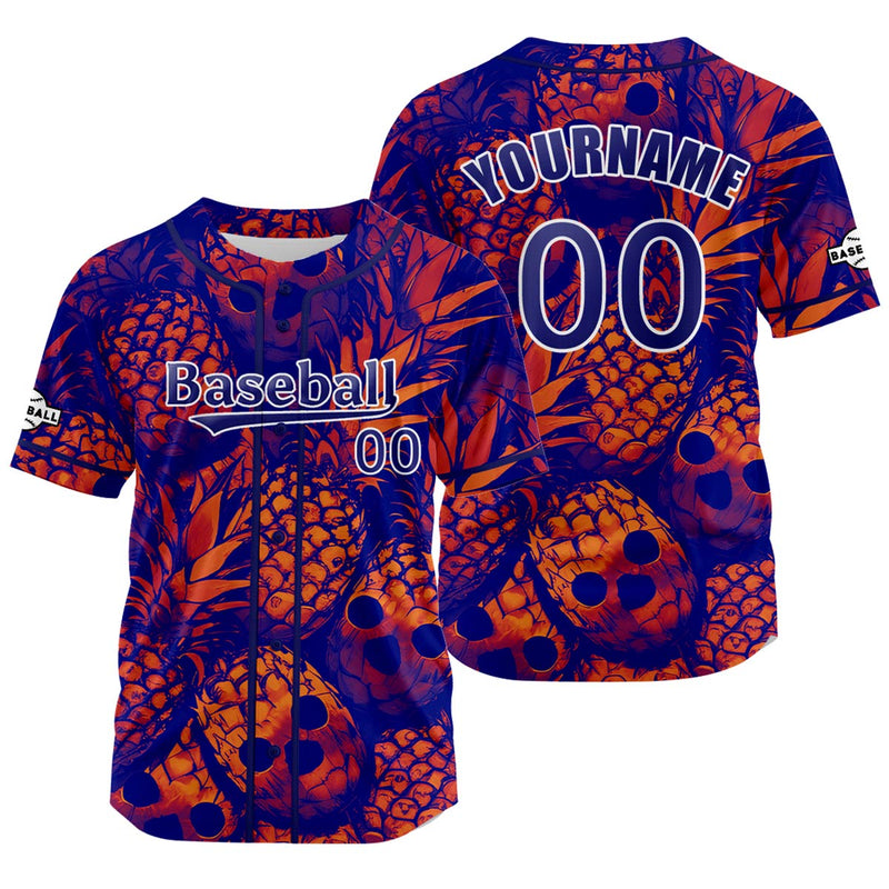 Custom Blue Baseball Jersey Personalized Baseball Shirt for Men Women Kids Youth